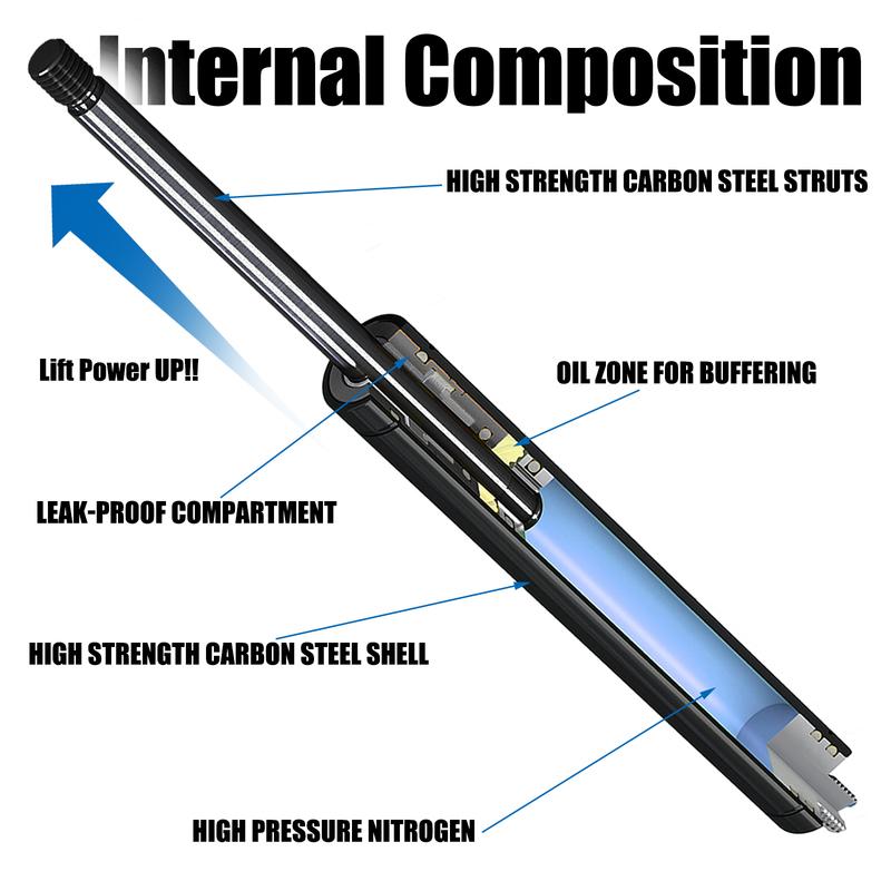 2PCS Car Front Engine Bonnet Gas Strut Shock Lift Support Spring Dampers For Land Rover Freelander 2 SUV 2006-2014 LR001773 Auto