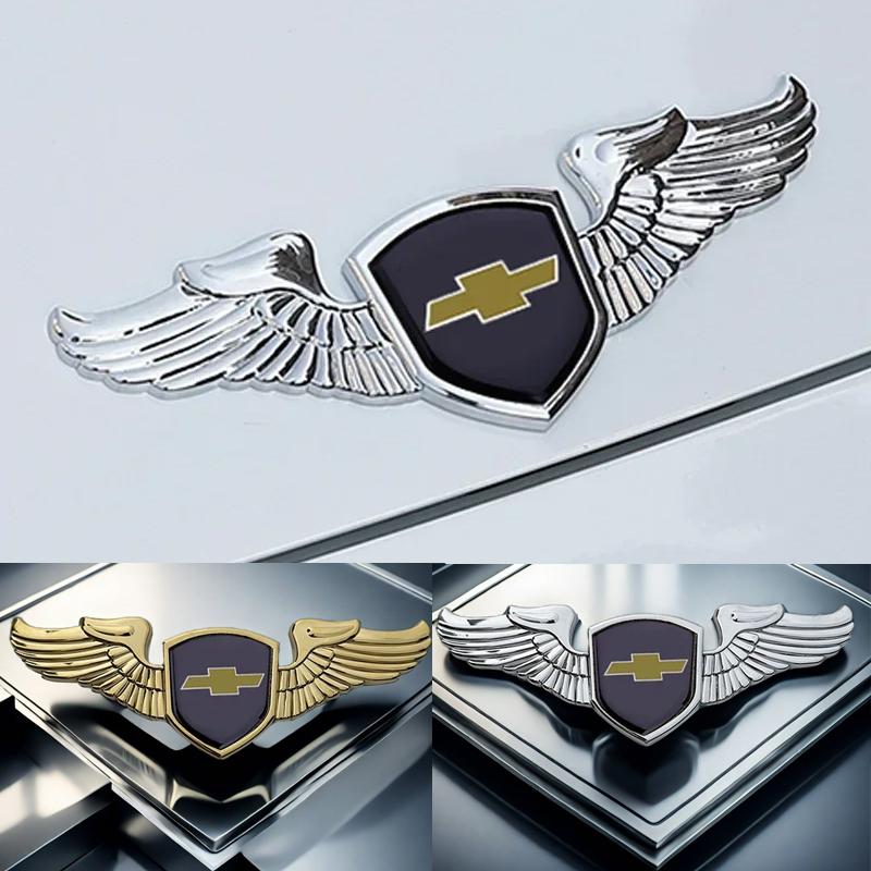 For Chevrolet AVEO CAPTIVA COLORADO CRUZE IMPALA LACETTI MALIBU ORLANDO Car Front Hood Emblem 3D Sticker Trunk Badge Decal QF5