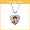 Bts Park Jimin Hartvormig Hanger Ketting Met Tijdloze Edelsteen Bedel In Legering
