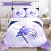 3-teiliges Bettwäscheset mit Sailor Moon Muster, Bettbezug-Set enthält Bettbezug & Kissenbezüge, perfekte Ganzjahres-Schlafzimmerdekoration & Geschenk