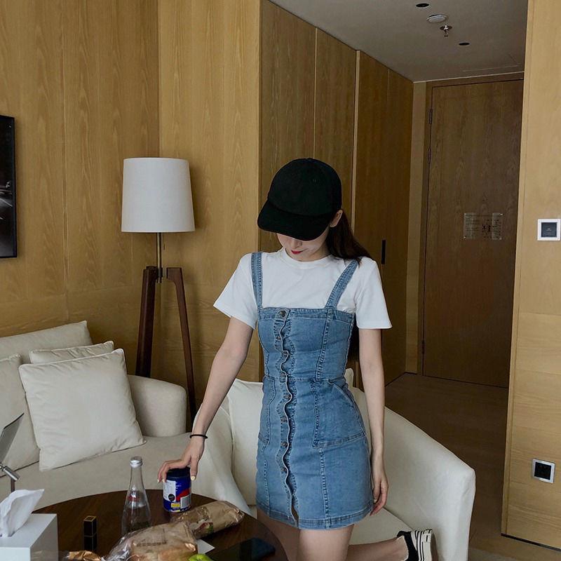 Buy Woman Sexy Denim Strap Dress Female 