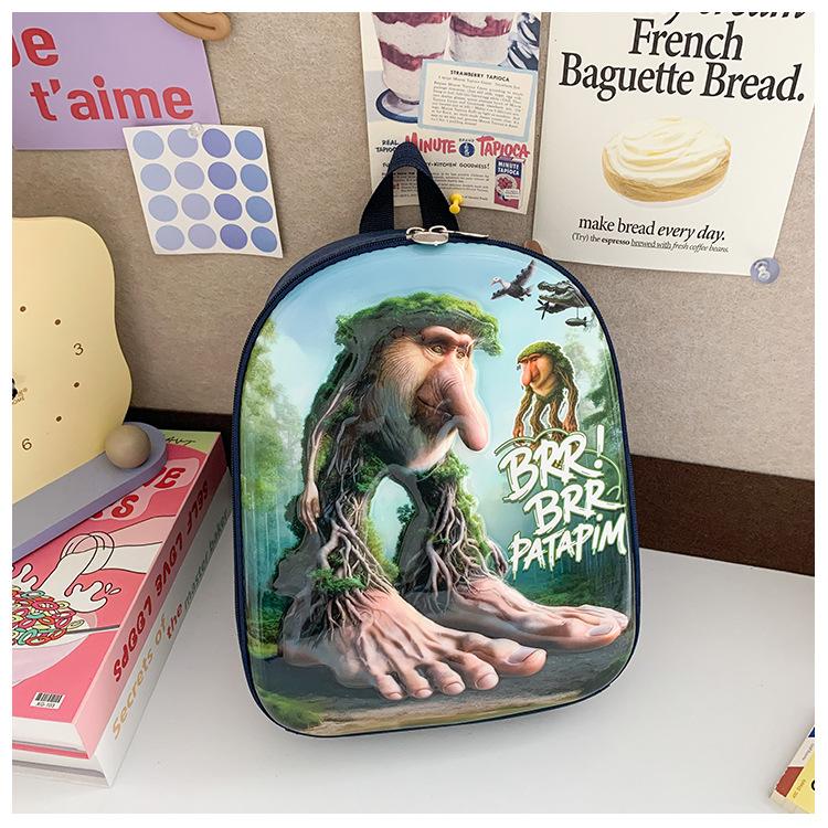 

Cartoon Cute Printed Boys And Girls Backpack Kindergarten Primary School Bag Children S Backpack чорний