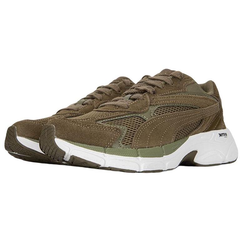 Puma Teveris Nitro Fabric Fashion Sports Low-Top Lifestyle Shoes Unisex sneaker Olive-Green 388774-07