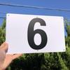 Numbered Sign Plates "1-10" White | 315 x 200mm White PVC Resin Board | Number Display Plates Parking Number Signs for Monthly/Contract Parking | 6 Mo
