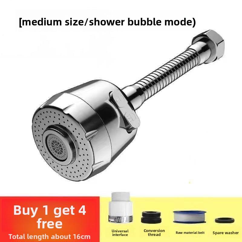 Bateria zlewozmywakowa bryzgoszczelny przegub uniwersalny, uniwersalne przedłużenie, trójpozycyjny kuchenny wzmacniacz, dysza, zewnętrzna głowica prysznicowa