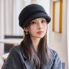 Autumn and Winter Hat Women's Fashion Duck Tongue Beret Fleece Ear Protection Warm Headhat