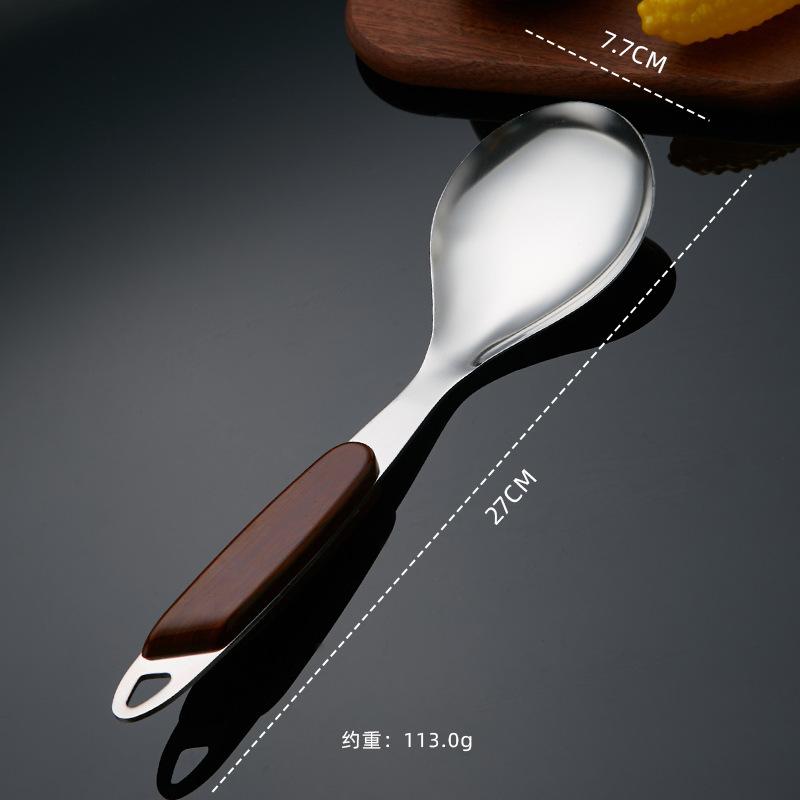 

1Pcs Stainless Steel Wooden Handle Cooking Utensil Spatula Shovel Spaghetti Rice Spoon Colander Kitchenware Kitchen Accessories