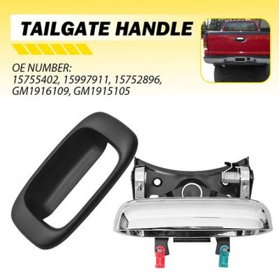 Rear Handle Tailgate Cover Bezel Chrome For 2007 Chevy Silverado 1500 HD Classic