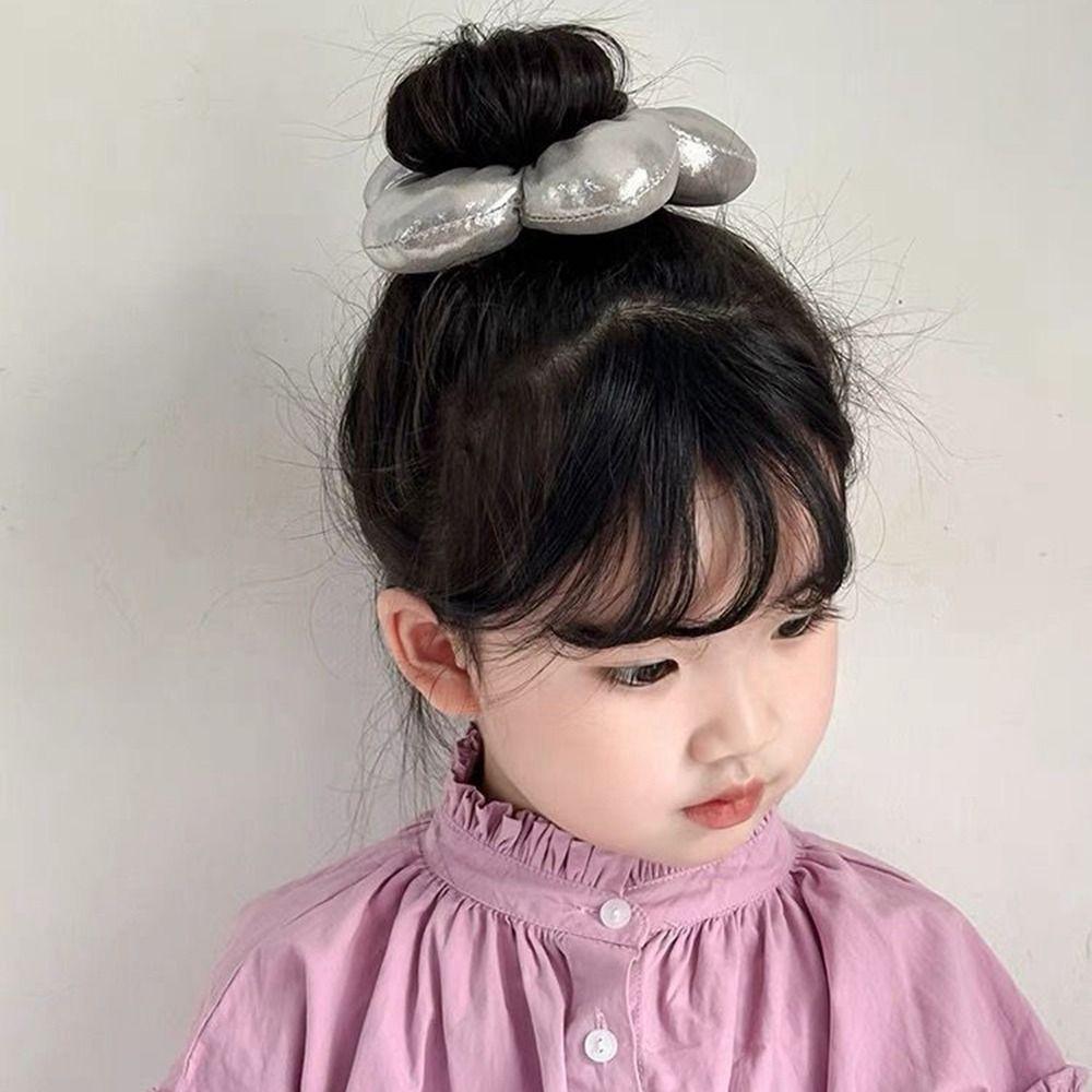 Flower Shape Large Hair Scrunchies Sponge Exaggerated Hair Ring Sweet Elastic Hair Rope  Daily