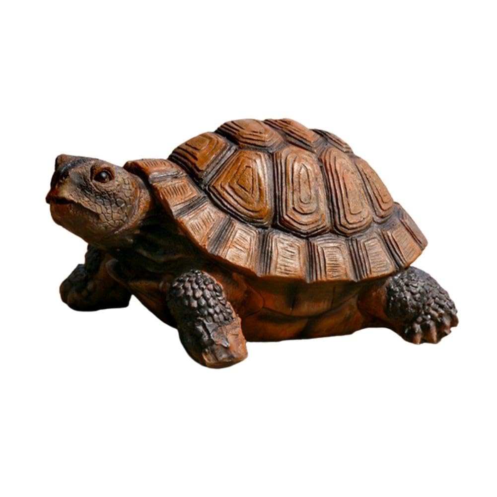 

[S.T.S.G] Фигурка черепахи, Садовое украшение, Реалистичный декор, Идеально подходит для садоводства, Домашний декор или в качестве подарка (Большая черепаха (Средняя))