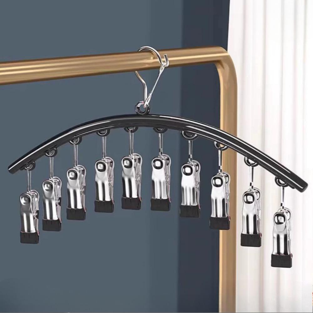 Органайзер для леггинсов в шкафу металлические вешалки для брюк для йоги 10 зажимов экономящий место подвесной органайзер для шкафа с резиновым покрытием для органайзеров и хранения Pack of 4 1996₽