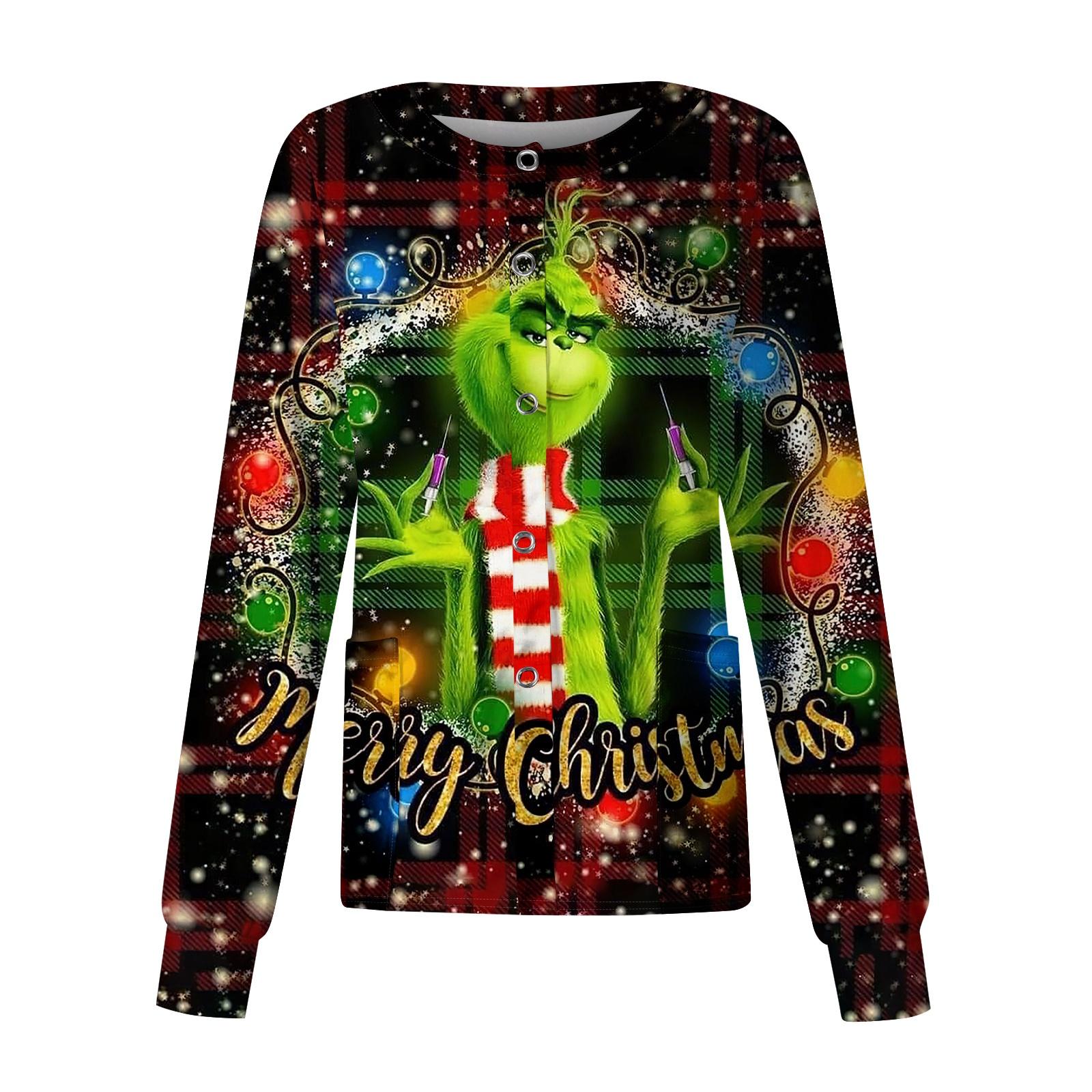 

Женский повседневный однобортный топ с длинным рукавом и принтом Dry-nurse XXXL