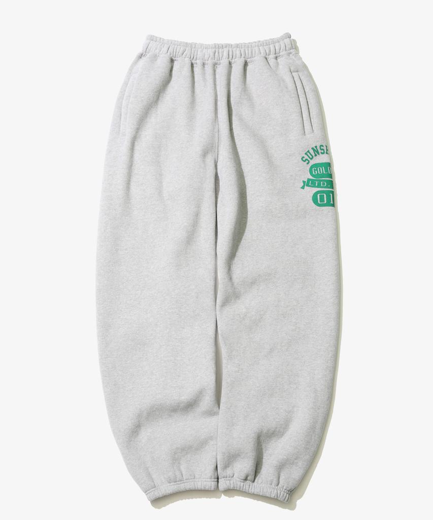 GOLDEN SUNSHINE Numbering Sweat Jogger Pants_Melange