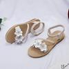 Women Summer Plus Size Female Bohemian Style Sandals Flat Sandals Flowers Sandals Flip Flops