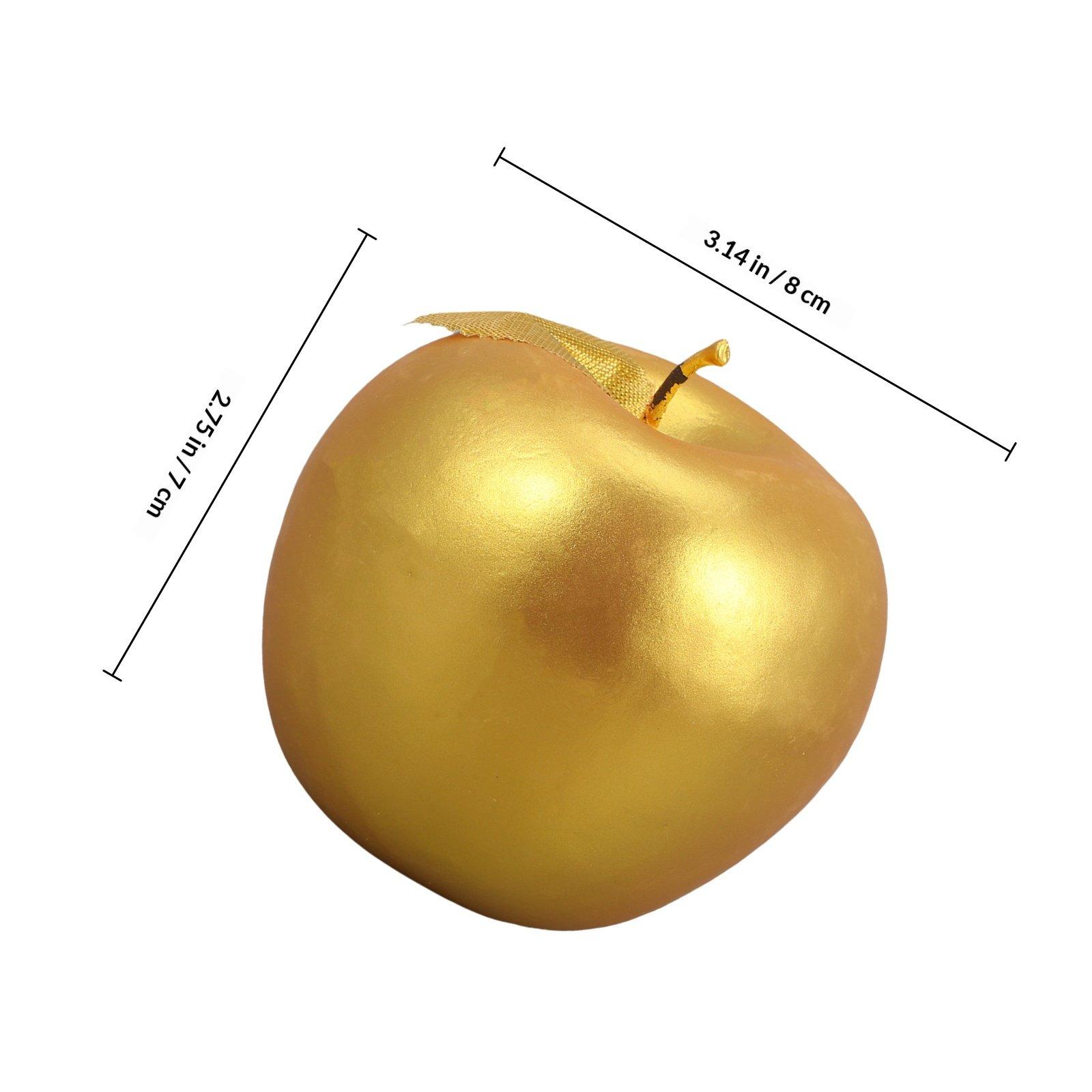 

5Pcs Imitation Apples Foams Artificial Apples Decor Kitchen Photography Prop Decorative Fake Fruit Display Props other золотистий