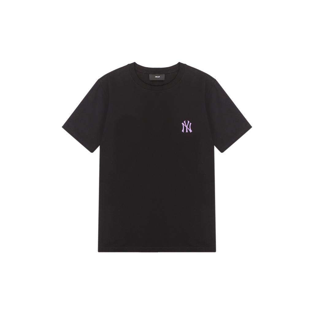 New MLB Set in Sleeve T Shirt Unisex Black 3ATSEC323-50BKS