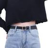 Narrow Waist Minimalist Belt In Black And Coffee Colors Ideal For Outfits Summer
