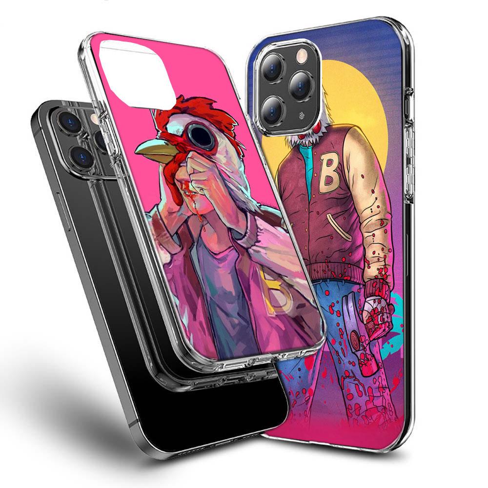 Game Hotline Miami Phone Case For Iphone 16E 15 Pro 14 Plus 17E 16 17 Pro Max Air 11 12 13 Mini Shockproof Capa Cute Cover TP