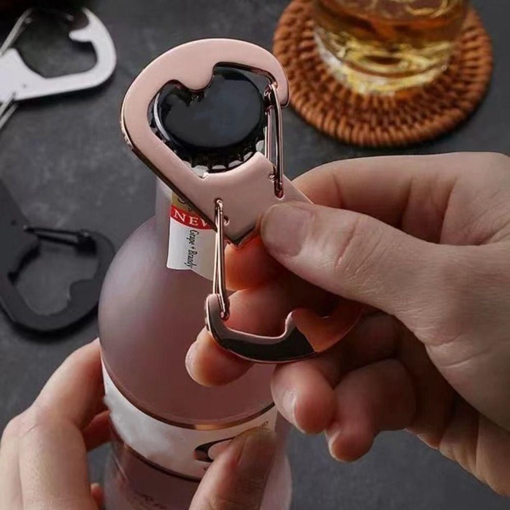 Bottle Opener 8-shaped Carabiner Stainless Steel Outdoor Backpack Clasps  Camping