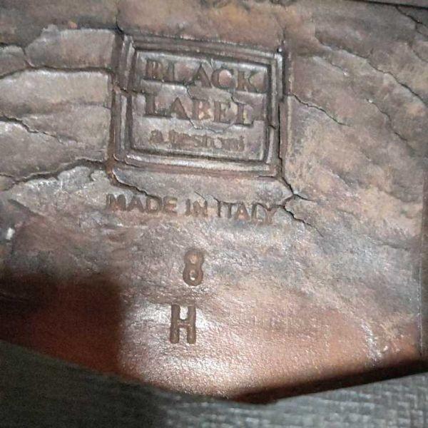 A.Testoni Black Label Leather Dress Shoes Straight Cap Toe Brown 8H / 26.5 /XRA4(USED)