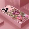 Leopard print heart shape Madam PhoneCase Glass PhoneCase for iPhone 17 16 15 14 13 12pm Pro Plus Dropresistant cellphone Female