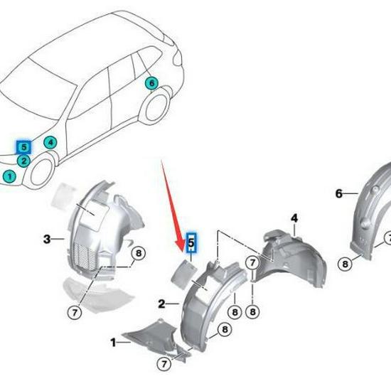 BMW X3 G01 & X4 G02 Repair Cover (51717394829, 51717394830)