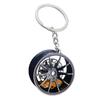 [Mivpzisk] Wheel Hub Car Keychain, Automobile Wheel Hub Keychain -