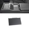 Rear Seat Armrest Cup Holder Sliding Shutter Roller Cover For Ford Taurus 15-19