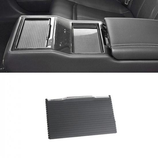 Rear Seat Armrest Cup Holder Sliding Shutter Roller Cover For Ford Taurus 15-19