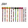 Creative Graffiti Pencils 12 Pcs Halloween with 3D Skull Ghost Pumpkin Cat Erasers, Erasers Wood Bulk for Goodie Bags, School Classroom Rewards