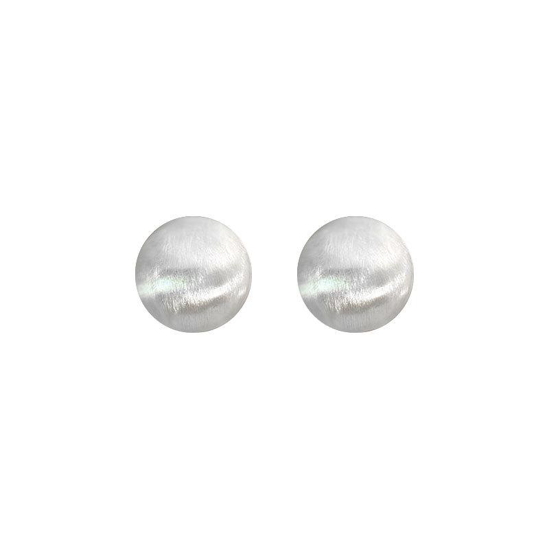 Brushed Metal Earrings  Exaggerated Ball Earrings  Design Earrings  Cool Style