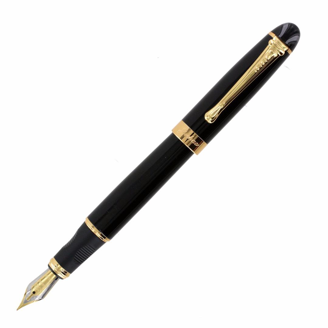 

1шт нова металева пір яна ручка Jinhao 450 чорна із золотим широким пером 0,5 мм