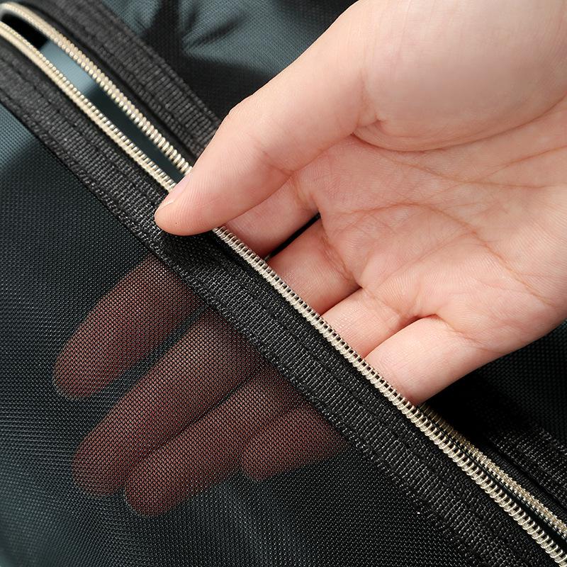 High-Capacity Luxury Mesh Cosmetic Handbag: Makeup, Lipstick, and Brush Organizer