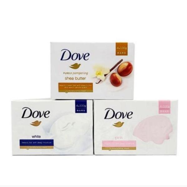Dove Beauty Bar Moisturizing Soap 90g x 4 [W9AD4EB_250916] Shea Butter Beauty Bar (4 pieces)