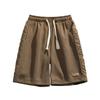 Men's Five Piece Pants Straight and Loose Versatile Embossed Sports Casual Shorts