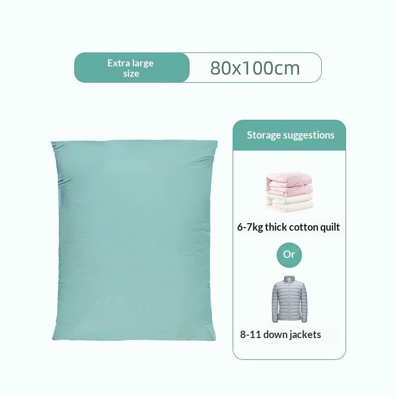 No Pump Design Vacuum Compression Storage Bags Extra Large For Clothes Blankets Bedding Bedroom Storage