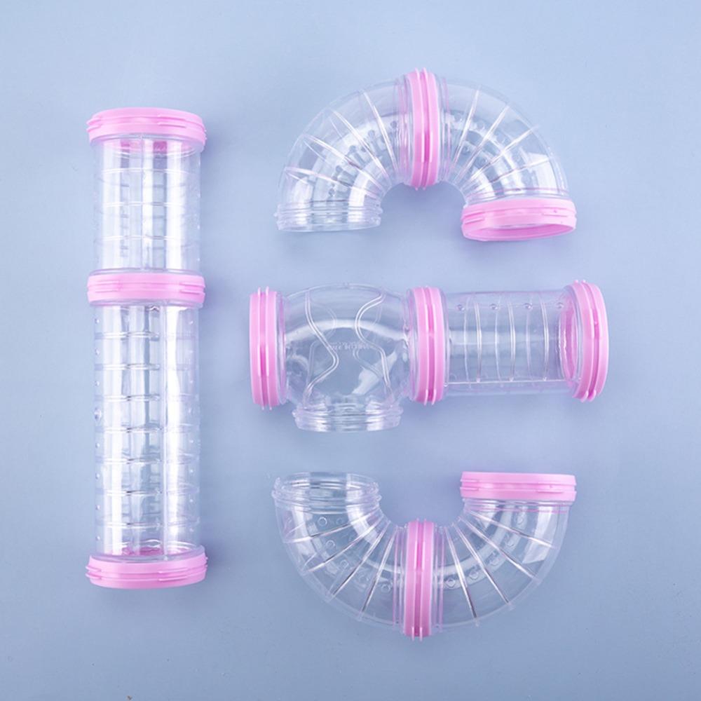 Transparent Hamster Toy Maze 5.5cm Diam Hamster Movement Tunnel Small Pet Supplies