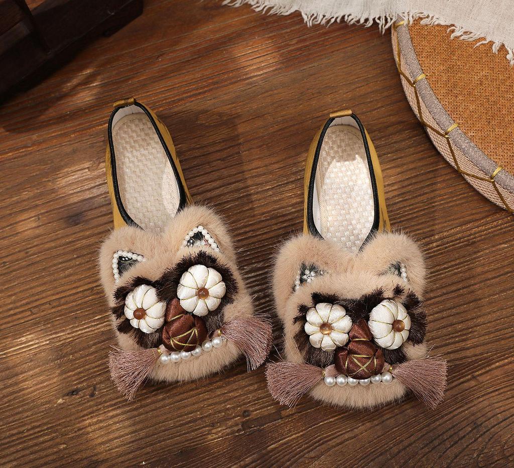 National Handmade Tiger Head DIY Shoes - Whole Vamp