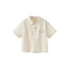 Minibala Boy's Casual Pure Cotton Short Sleeve Shirt