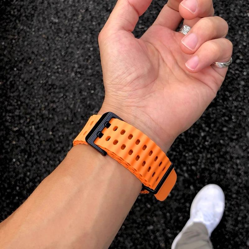 Voor Redmi Watch 6 Siliconen Polsband Voor Redmi Watch 5/4 Horlogebandje Voor Xiaomi Mi Band 8/9Pro Ademend Bandje Sportarmband