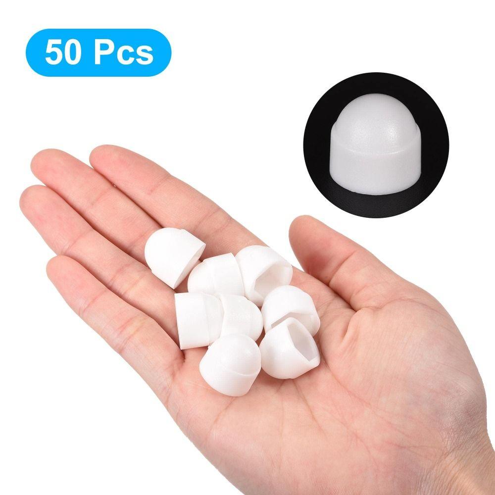 50pcs 13mm Plastic Dome Bolt M8*13*15mm M8 Screw Cover Head Protection Cap Covers