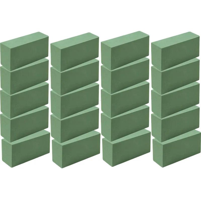 Green Floral Foam Rectangle Floral Foam Brick Dry Floral Foam Blocks Artificial Flower Mud DIY Flower Arrangement Kit