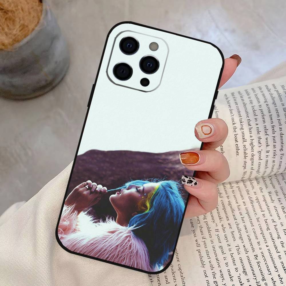 Singer Halsey Phone Case For iPhone 17, 16,15,14,13,12,11 Plus,Pro Max, Others Soft Black Cover