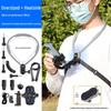 Neck-Mounted Sports Camera Bracket for Cycling and Fishing, Compatible with 360x3 Models