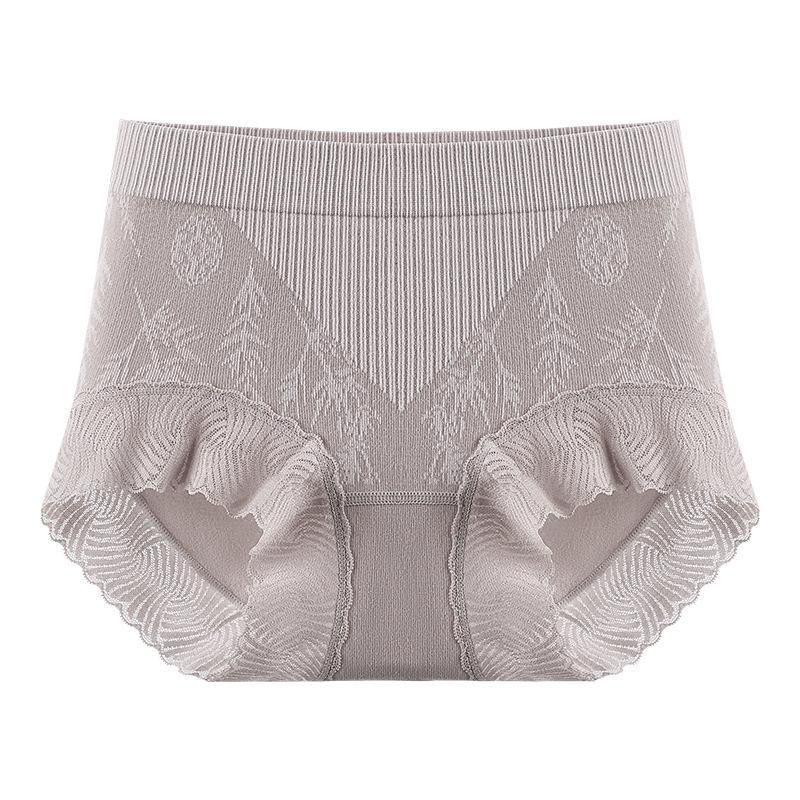 Ladies Spring and Autumn New Guofeng V-shaped Abdominal Inhibition 10A Pure Cotton Crotch Breathable Briefs