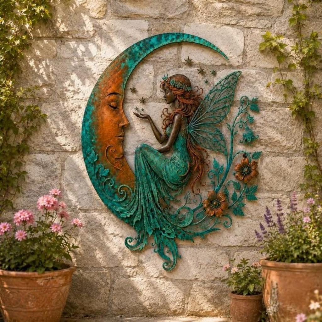 Moon Wall Decor - Wall Hanging for Bedroom, Living Room, Entryway