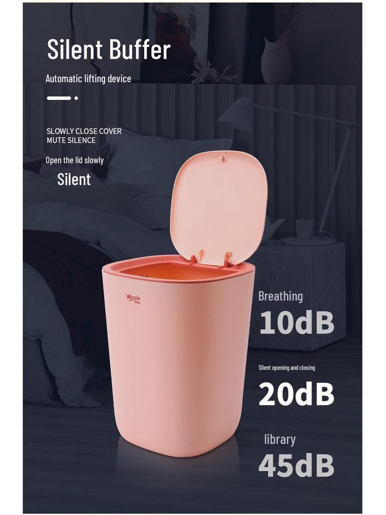 Press-Type Large Capacity Trash Can for Home - Bedroom, Living Room, Kitchen, Bathroom