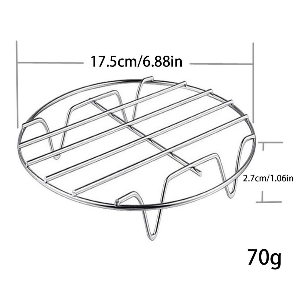Stainless Steel Cookware Steamer Rack Cooking Baking Pot Stand Air Fryer Grill Food Accessories Kitchen Steaming Racks Grid