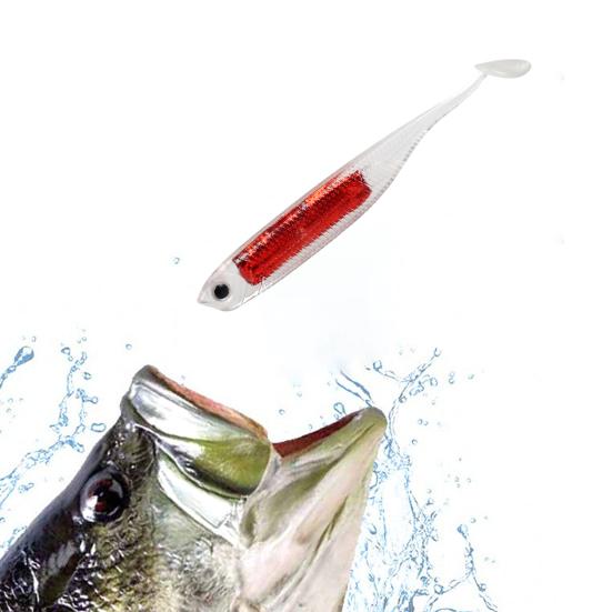 Měkká nástraha Swimbait Rybářská nástraha Lure 3D Oči Realistický Vzhled Jasná Barva Mini Velikost Přenosná Venkovní Rybaření Umělá Nástraha