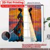Set Of 2 Flat Printing African Twilight Pattern Chic Curtains Polyester Holiday Ldeal Living Room Bedroom Curtain Ideal For Area